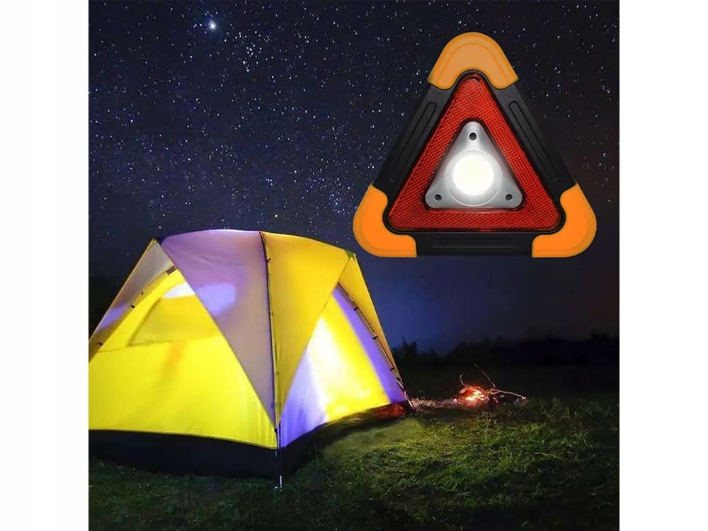 Trójkąt Ostrzegawczy Led Powerbank Latarka Sos Pane Solanry Do Samochodu