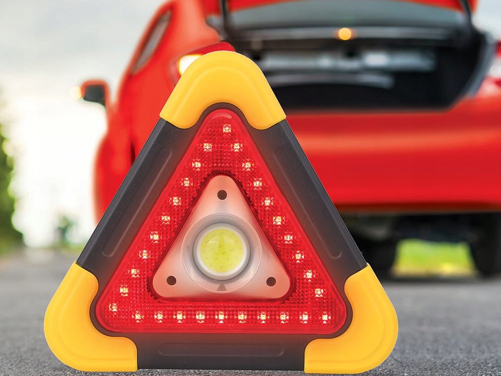 Trójkąt Ostrzegawczy Led Powerbank Latarka Sos Pane Solanry Do Samochodu