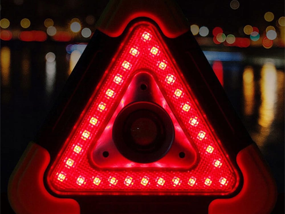 Trójkąt Ostrzegawczy Led Powerbank Latarka Sos Pane Solanry Do Samochodu