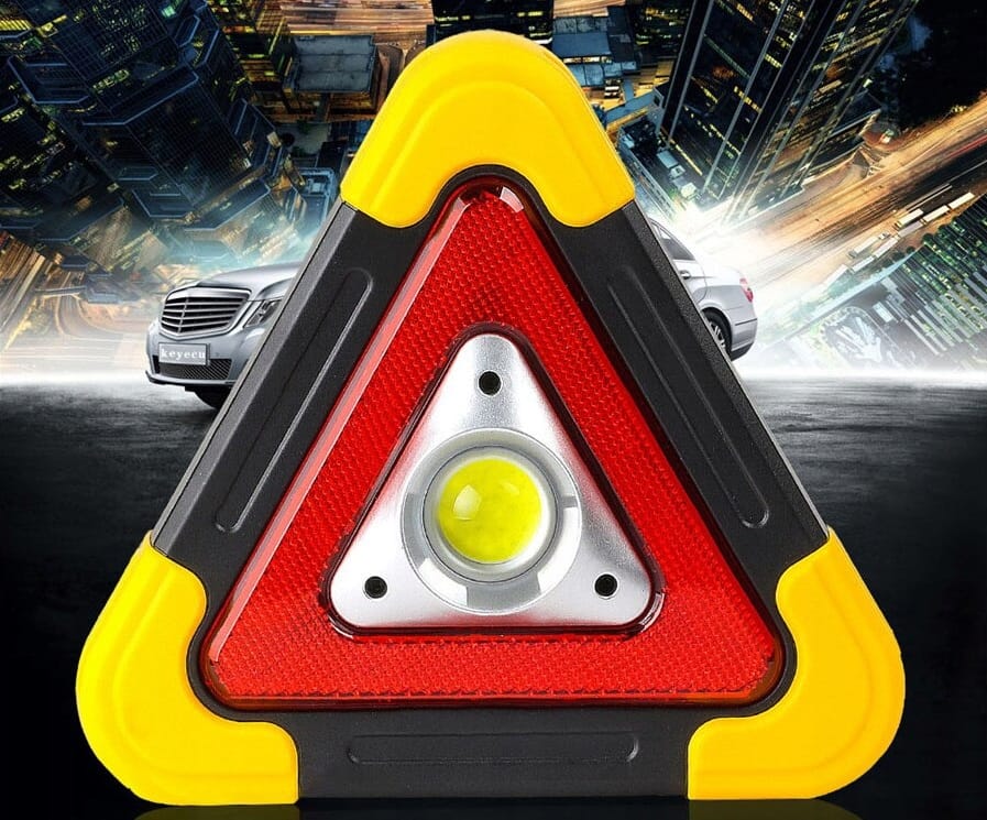 Trójkąt Ostrzegawczy Led Powerbank Latarka Sos Pane Solanry Do Samochodu