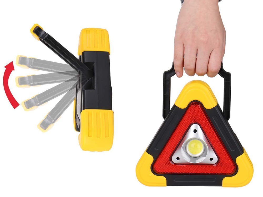 Trójkąt Ostrzegawczy Led Powerbank Latarka Sos Pane Solanry Do Samochodu