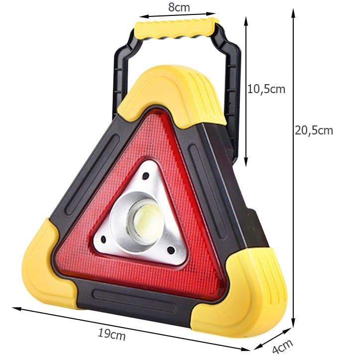 Trójkąt Ostrzegawczy Led Powerbank Latarka Sos Pane Solanry Do Samochodu