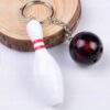 Brelok Kręgle Breloczek Bowling Kula + Kręgiel 3d