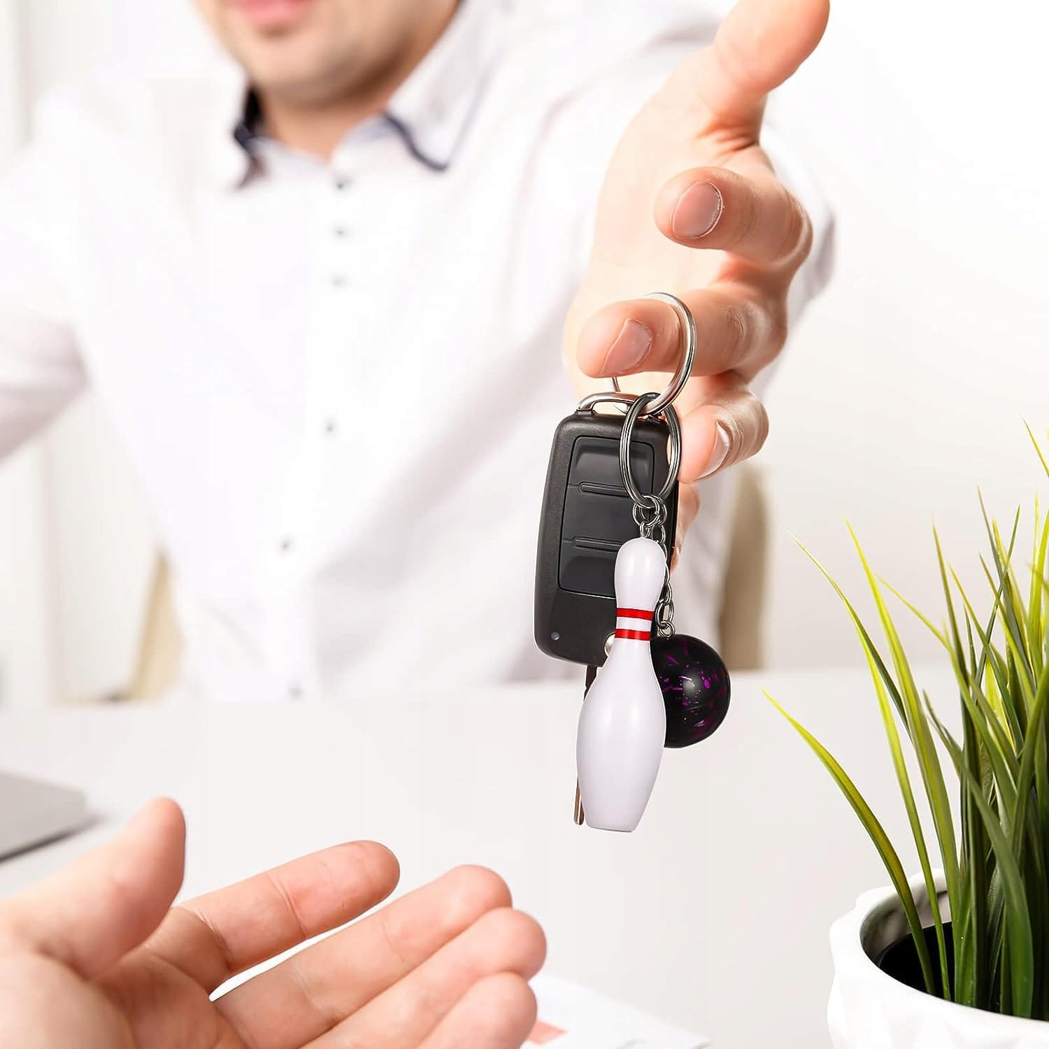 Brelok Kręgle Breloczek Bowling Kula + Kręgiel 3d