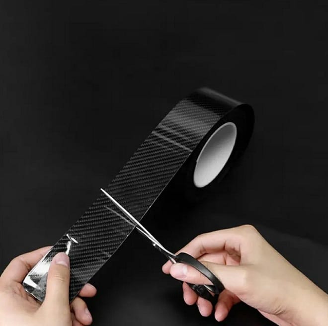 Taśma Ochronna Folia Samoprzylepna Carbon Na Progi Drzwi Carbonowa 5cm X 5m