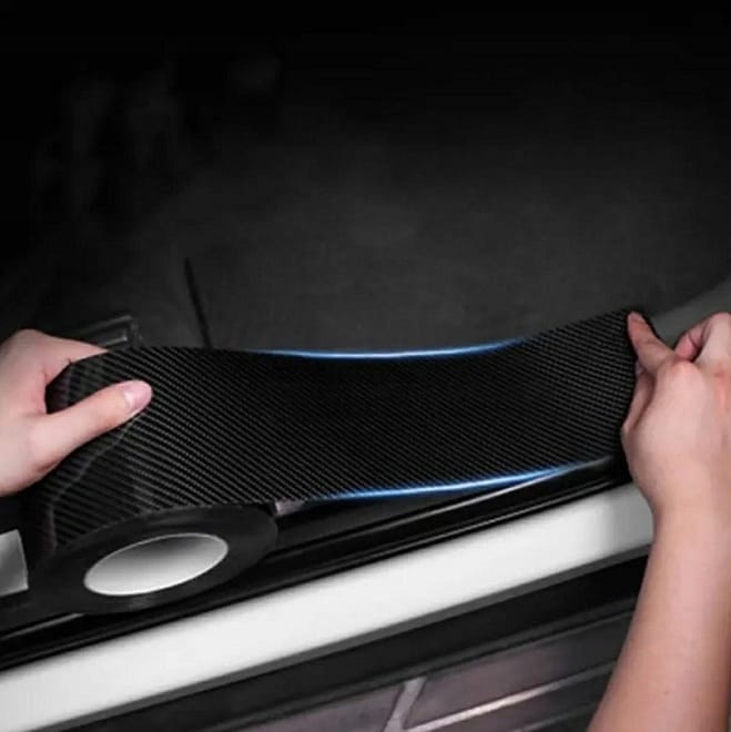 Taśma Ochronna Folia Samoprzylepna Carbon Na Progi Drzwi Carbonowa 5cm X 5m