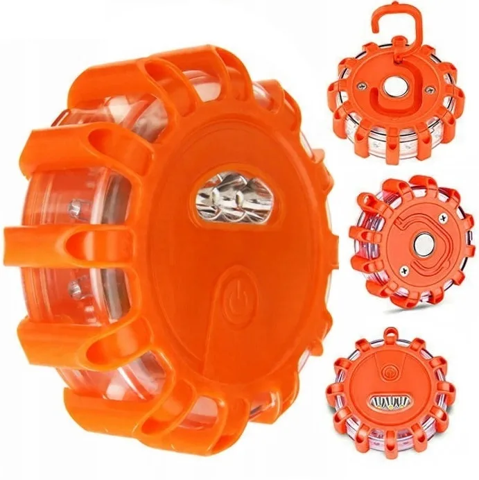 Lampa Ostrzegawcza Flara Kogut Stroboskop Błyskowa Led Magnes Hak Dysk