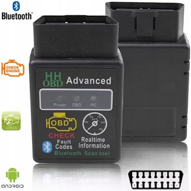 Interfejs Elm327 Diagnostyczny Bluetooth Obd2 Tester Skan Kasowanie Błędów