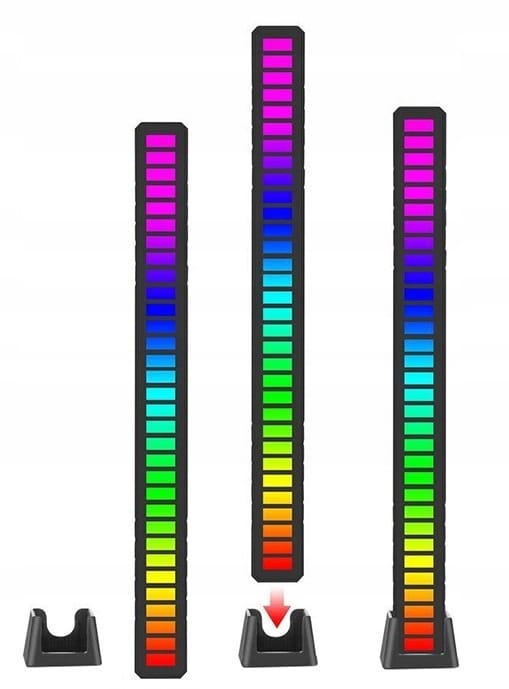 Lampa Led Rgb Lampka Usb Migająca W Rytm Muzyki Oświetlenie Ambientowe