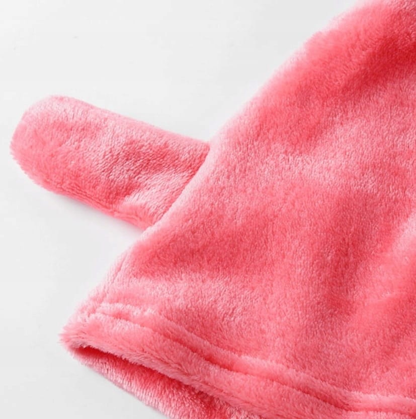 Pluszowa Piżama Damska Ciepła Dwuczęściowa Bluza Krótkie Spodenki Meow Kot