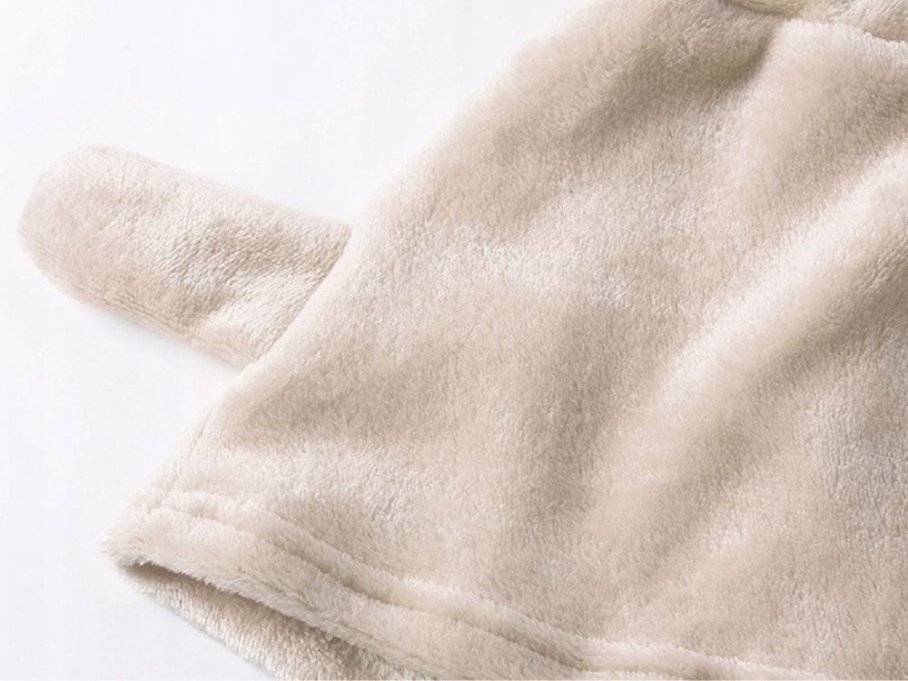 Pluszowa Piżama Damska Ciepła Dwuczęściowa Bluza Krótkie Spodenki Meow Kot