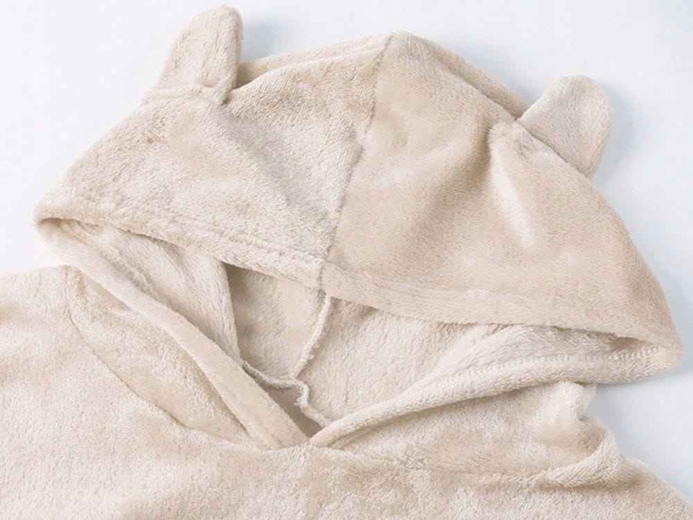 Pluszowa Piżama Damska Ciepła Dwuczęściowa Bluza Krótkie Spodenki Meow Kot