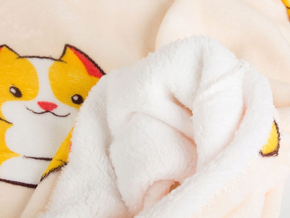 Koc Bluza Oversize Gruba Kocobluza 2w1 Xxl Wzór Kotki Futrzak Bluzo Koc