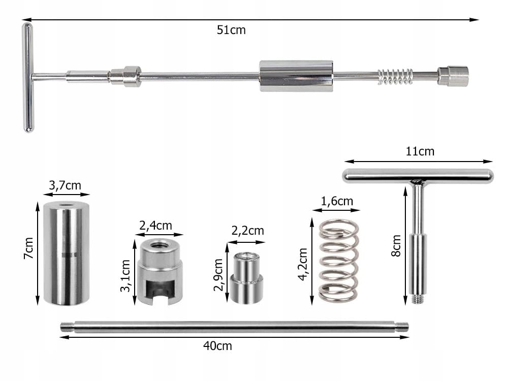 Pdr Zestaw Narzędzi Do Usuwania Wgnieceń Wyciągania Wgniotek Duży Xxl