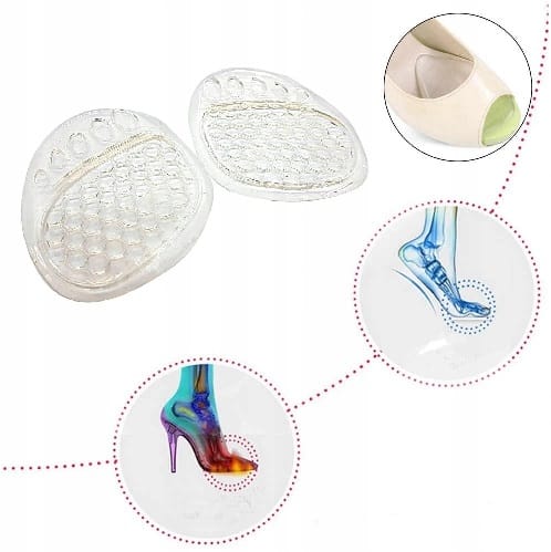 Podkładki Wkładki Żelowe Śródstopia Miękkie Do Butów Wklejane 2 Sztuki