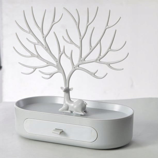 Ekspozytor Na Biżuterię Bransoletki Kolczyki Stojak Jeleń Organizer Drzewko