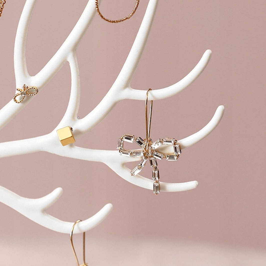 Ekspozytor Na Biżuterię Bransoletki Kolczyki Stojak Jeleń Organizer Drzewko