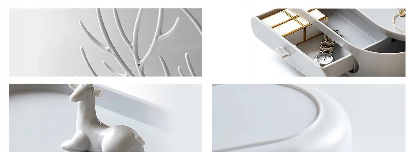 Ekspozytor Na Biżuterię Bransoletki Kolczyki Stojak Jeleń Organizer Drzewko