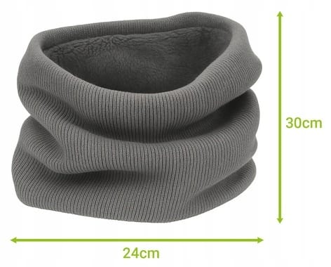 Komin Męski Na Szyję Szary Trizand Uniwersalny Rozmiar Ciepły Stylowy