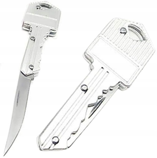 Klucz Brelok Nóż Scyzoryk Nożyk Składany Kluczyk Niebieski