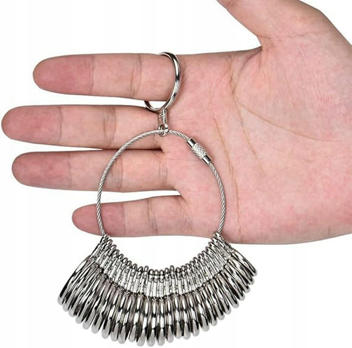 Metalowa Miarka Jubilerska Do Mierzenia Palców Pierścionków Obrączek Zestaw