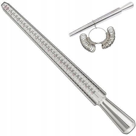 Metalowa Miarka Jubilerska Do Mierzenia Palców Pierścionków Obrączek Zestaw