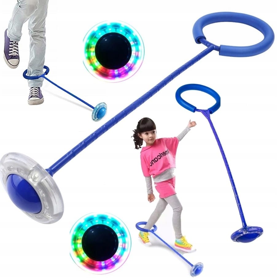 Skakanka Led Hula Hop Zabawka Na Nogę Skipper 63cm Ruch Dla Dziecka Zabawa