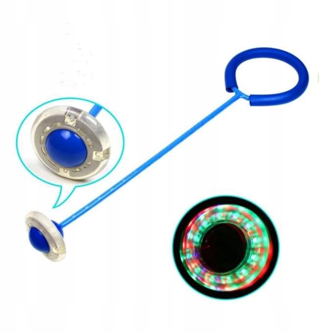 Skakanka Led Hula Hop Zabawka Na Nogę Skipper 63cm Ruch Dla Dziecka Zabawa
