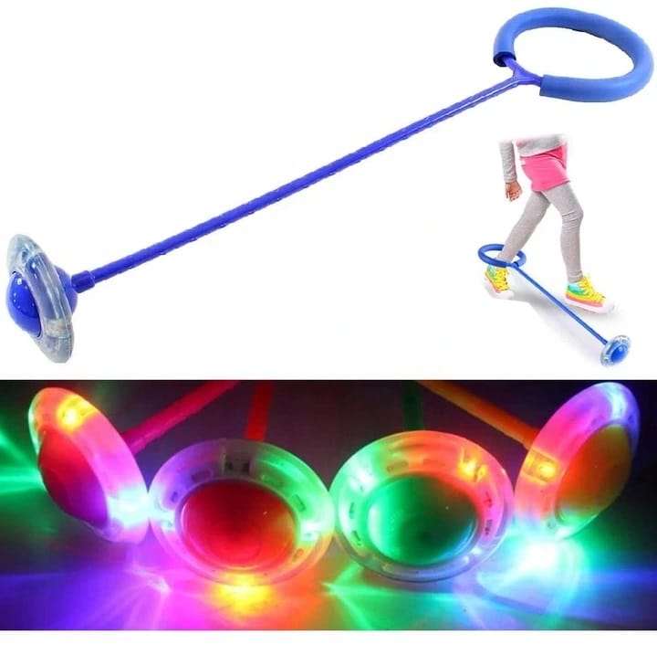 Skakanka Led Hula Hop Zabawka Na Nogę Skipper 63cm Ruch Dla Dziecka Zabawa