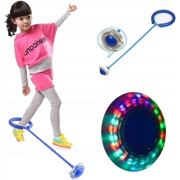 Skakanka Led Hula Hop Zabawka Na Nogę Skipper 63cm Ruch Dla Dziecka Zabawa