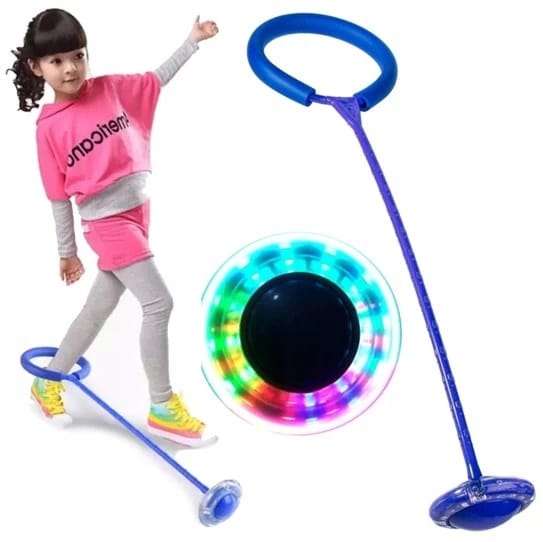 Skakanka Led Hula Hop Zabawka Na Nogę Skipper 63cm Ruch Dla Dziecka Zabawa