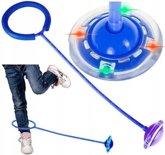 Skakanka Led Hula Hop Zabawka Na Nogę Skipper 63cm Ruch Dla Dziecka Zabawa