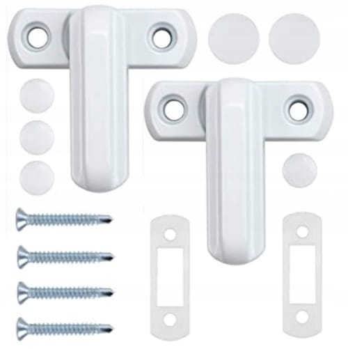 Metalowe Zabezpieczenie Do Drzwi Okien Blokada Na Klamki Drzwi Okna X 2 szt