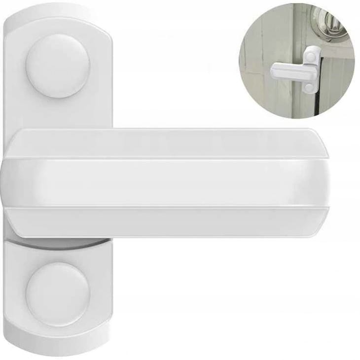 Metalowe Zabezpieczenie Do Drzwi Okien Blokada Na Klamki Drzwi Okna X 2 szt