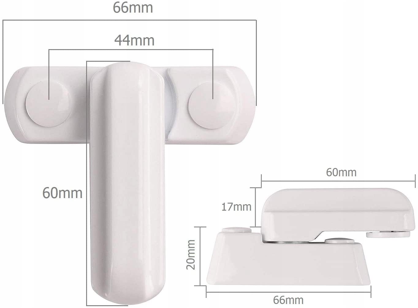 Metalowe Zabezpieczenie Do Drzwi Okien Blokada Na Klamki Drzwi Okna X 2 szt