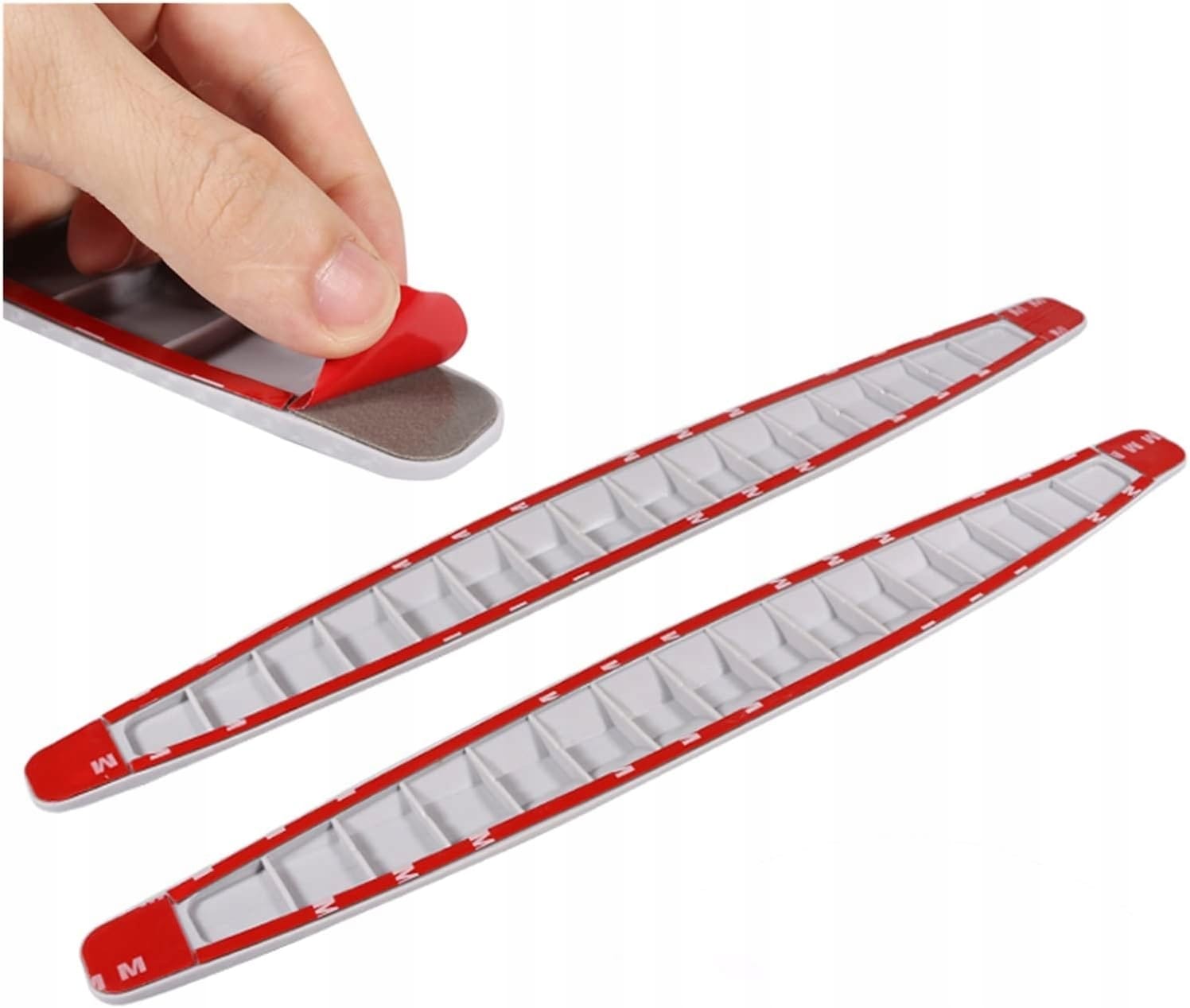 2x Listwa Ochronna Zderzaka Cabron Odboje Antykolizyjne Gumowe Listwy Białe