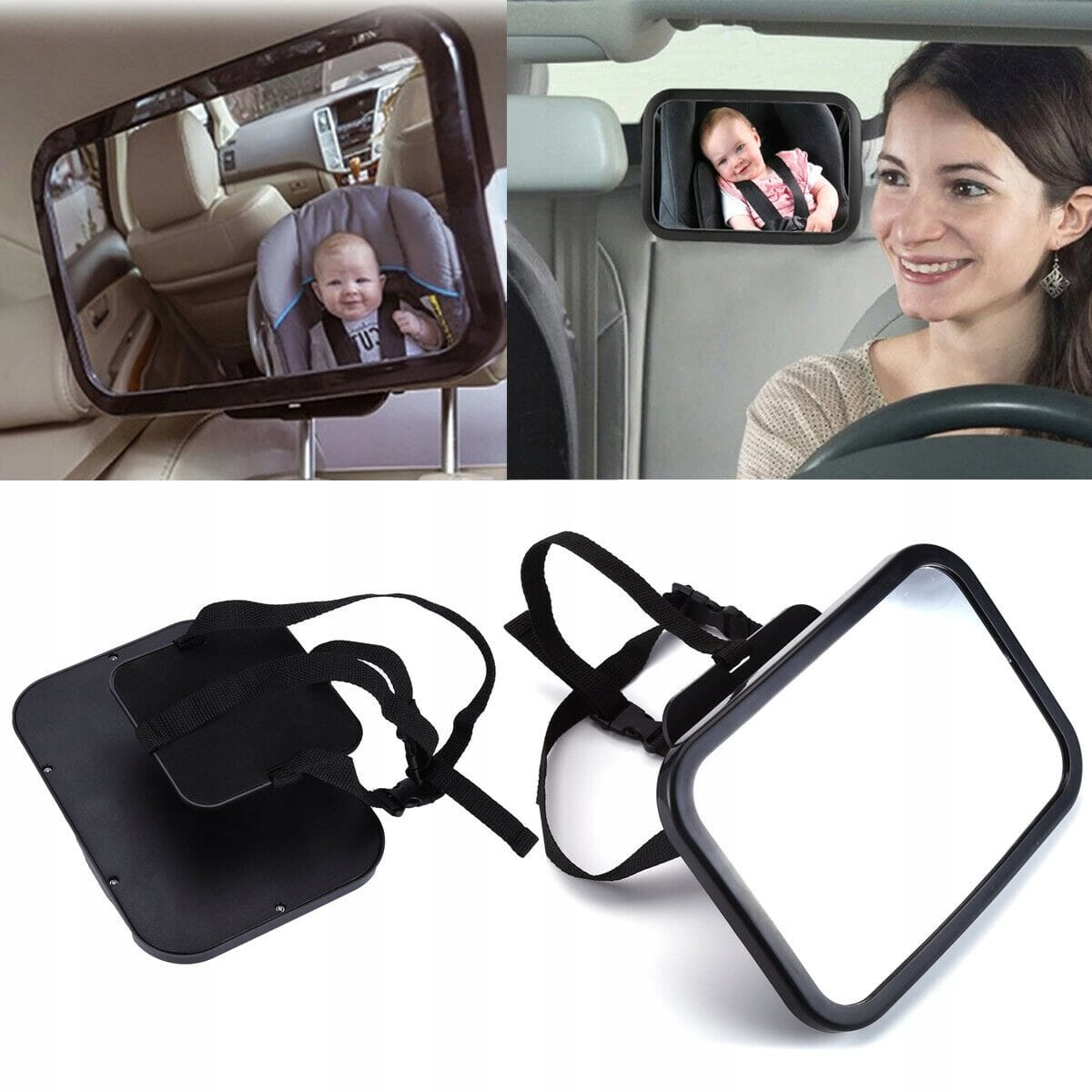 Lusterko Do Obserwacji Dziecka W Samochodzie Duże Bezpieczna Podróż Do Auta