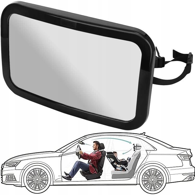 Lusterko Do Obserwacji Dziecka W Samochodzie Duże Bezpieczna Podróż Do Auta