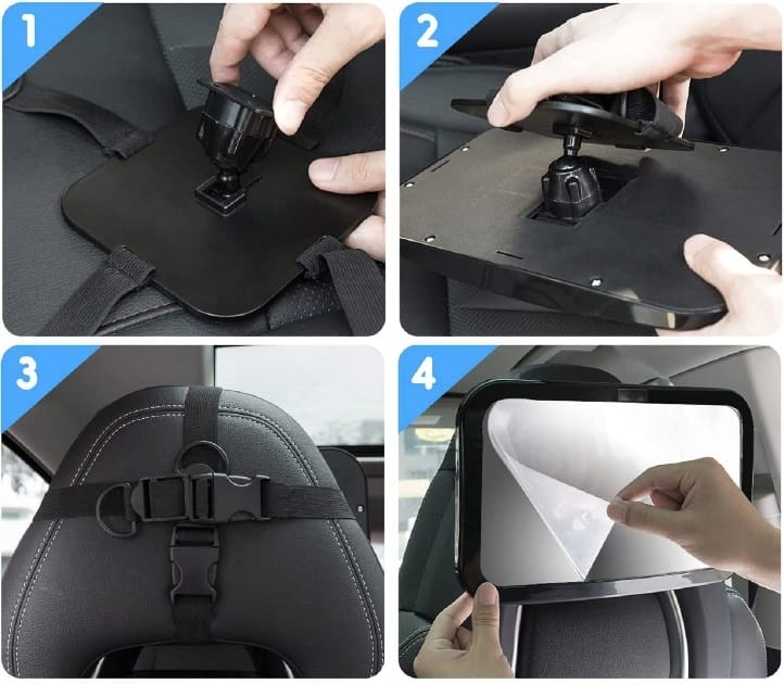 Lusterko Do Obserwacji Dziecka W Samochodzie Duże Bezpieczna Podróż Do Auta