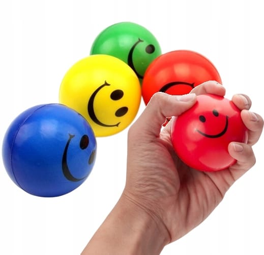 Piłka Antystresowa Gniotek Piłeczka Uśmiech Zabawka Piankowa Gniotki Piłki