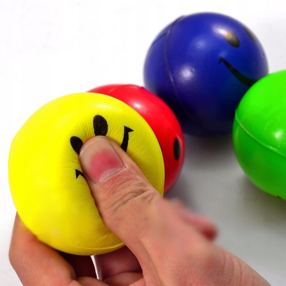 Piłka Antystresowa Gniotek Piłeczka Uśmiech Zabawka Piankowa Gniotki Piłki