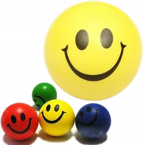 Piłka Antystresowa Gniotek Piłeczka Uśmiech Zabawka Piankowa Gniotki Piłki