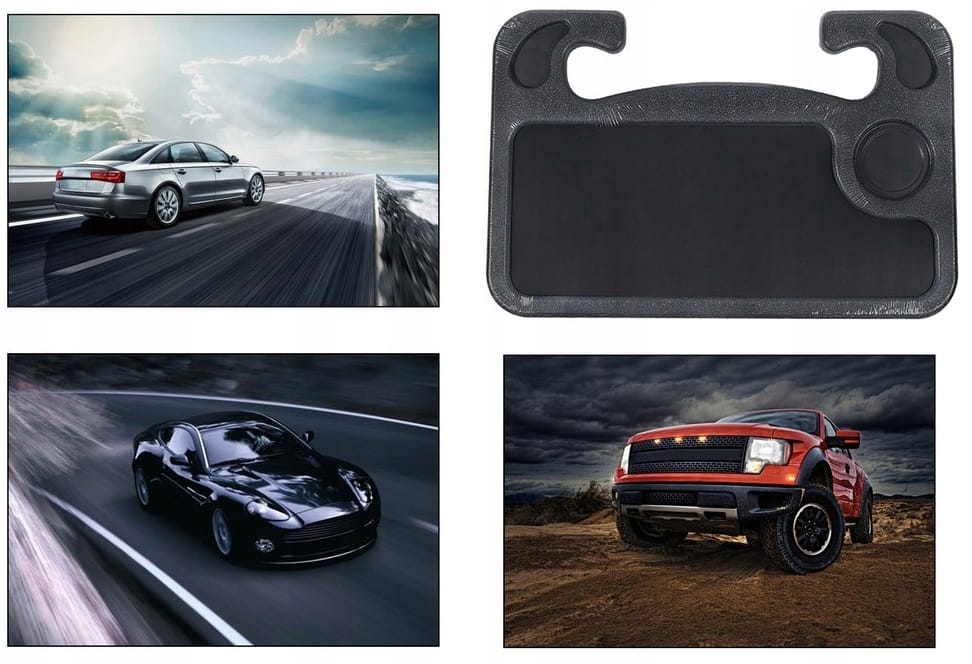 Organizer Samochodowy Stolik Na Kierownicę Auta Taca Tacka Uchwyt Podstawka