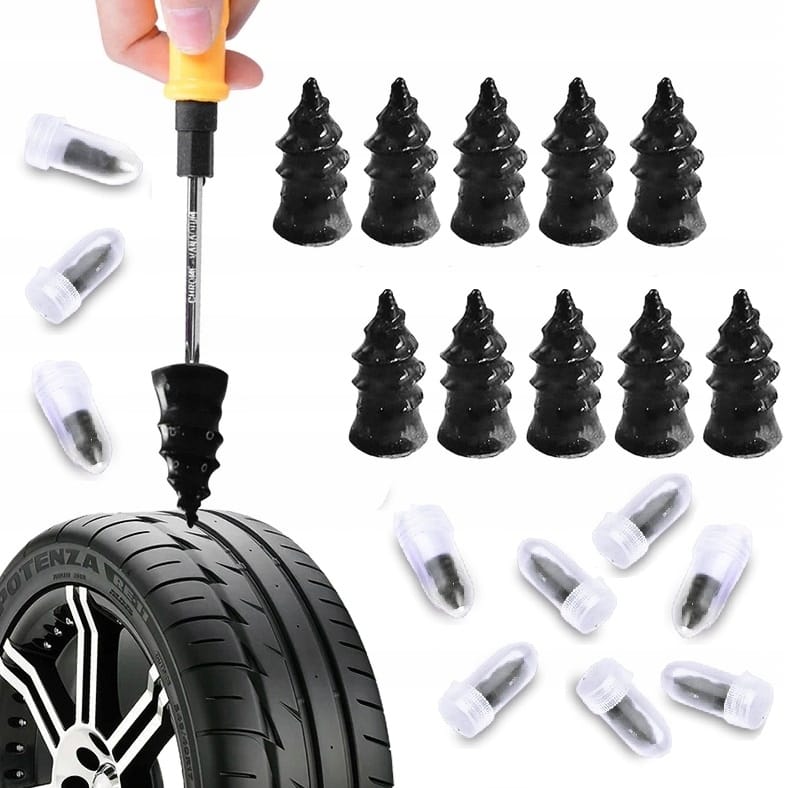Wkręty Kołki Wulkanizacyjne Zestaw Naprawczy Do Szybkiej Naprawy Opon X10