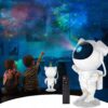 Lampka Nocna Projektor Gwiazd Astronauta 8 Trybów