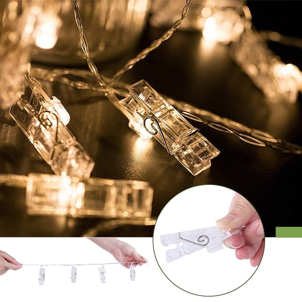Spinacze Klipsy Klamerki Na Zdjęcia Lampki 10led Zdjęć Dekoracyjne Girlanda