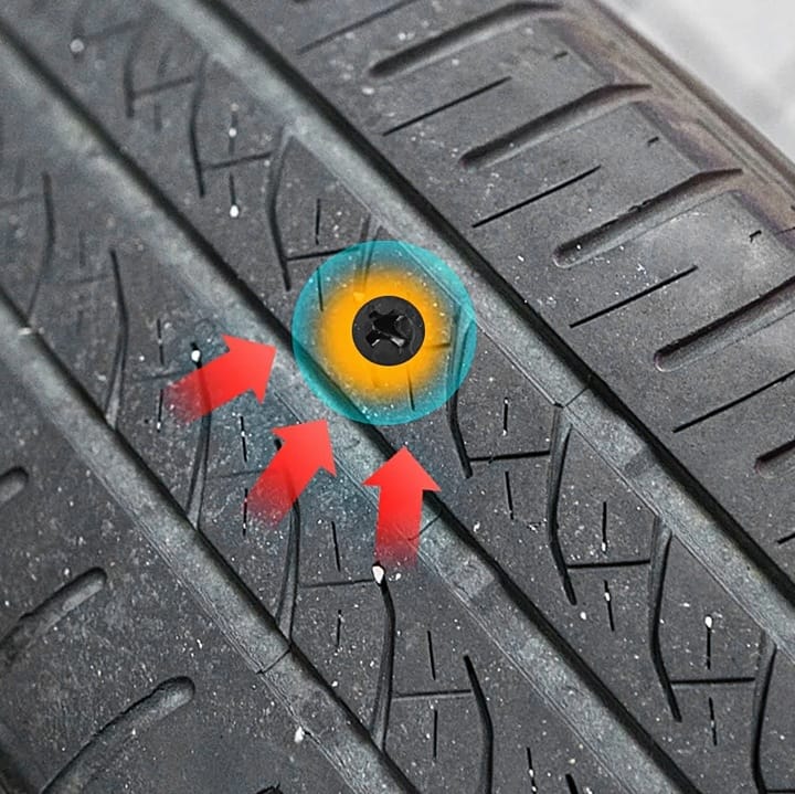 Wkręty Kołki Wulkanizacyjne Zestaw Naprawczy Do Szybkiej Naprawy Opon X10