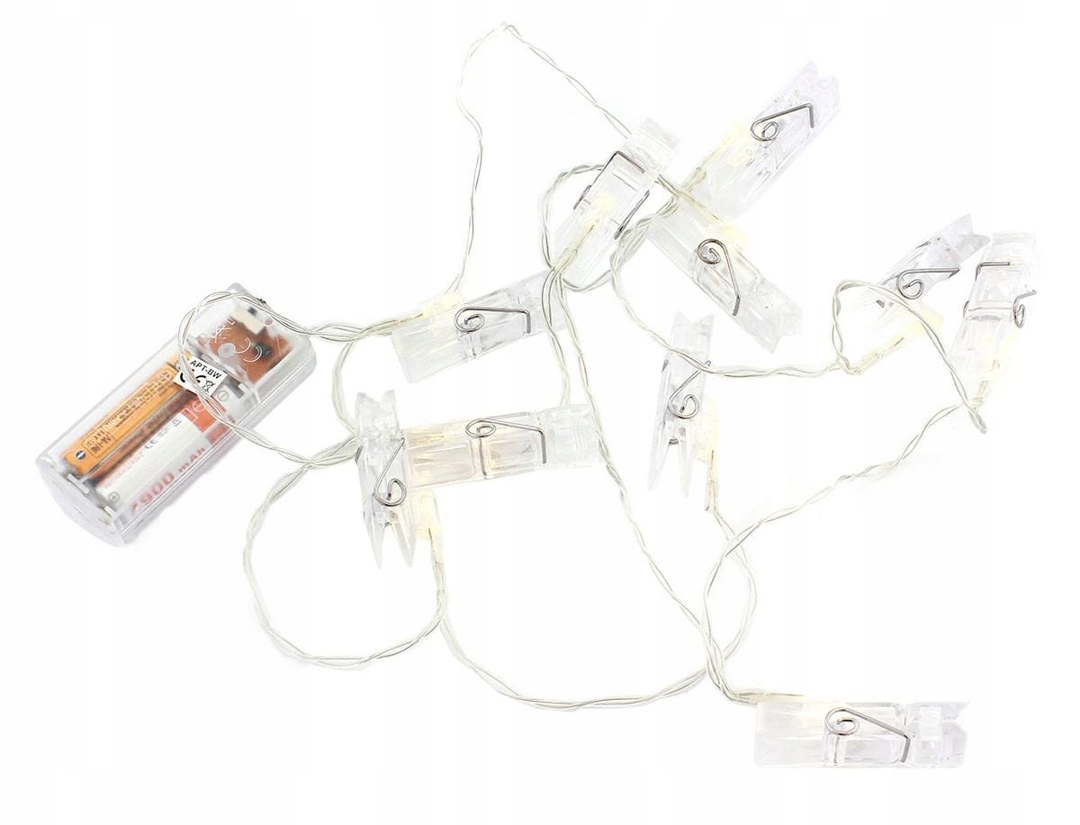 Spinacze Klipsy Klamerki Na Zdjęcia Lampki 10led Zdjęć Dekoracyjne Girlanda