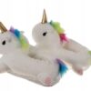 Kapcie Jednorożec Ciepłe Pluszowe Jednorożce Białe Rozmiar 34-38