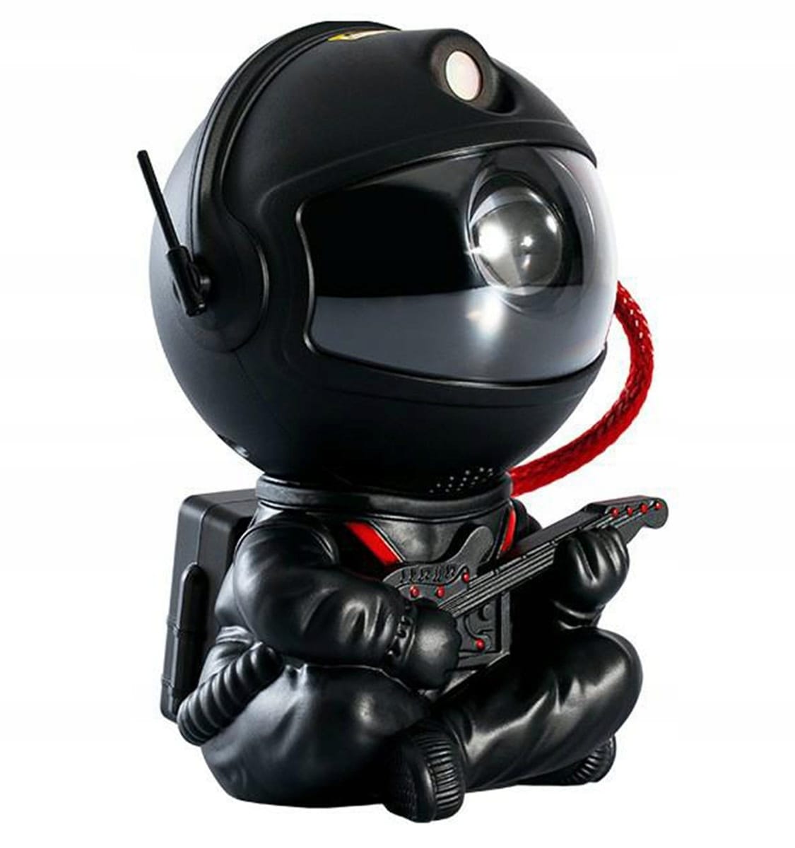 Lampka Nocna Projektor Gwiazd Astronauta 8 Trybów Czarny Siedzący